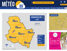 Tablet Screenshot of meteo89.com